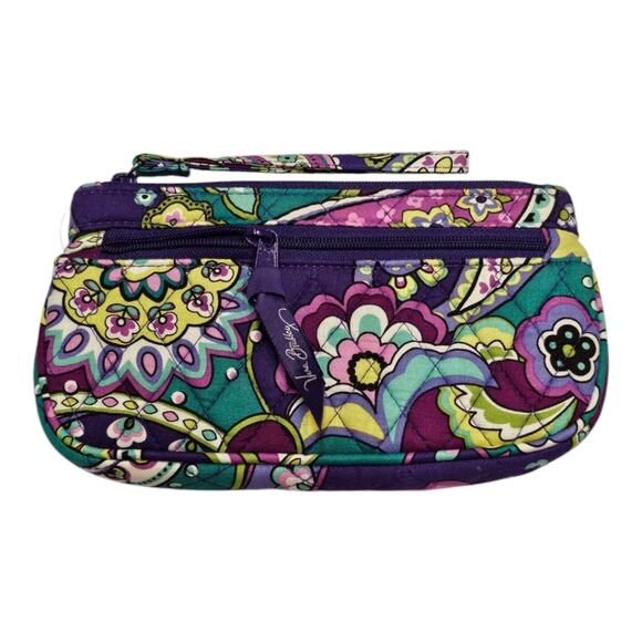 Vera Bradley Retired Heather Purple Pleated Large Tote with matching Wallet - Picture 8 of 13